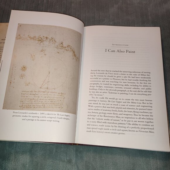 Book Deluxe Glossy Paper Illustrated Leonardo da Vinci Biography History - Picture 9 of 16